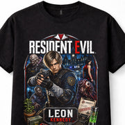 Resident Evil Leon S Kennedy RPD Survival Horror Unisex T-Shirt