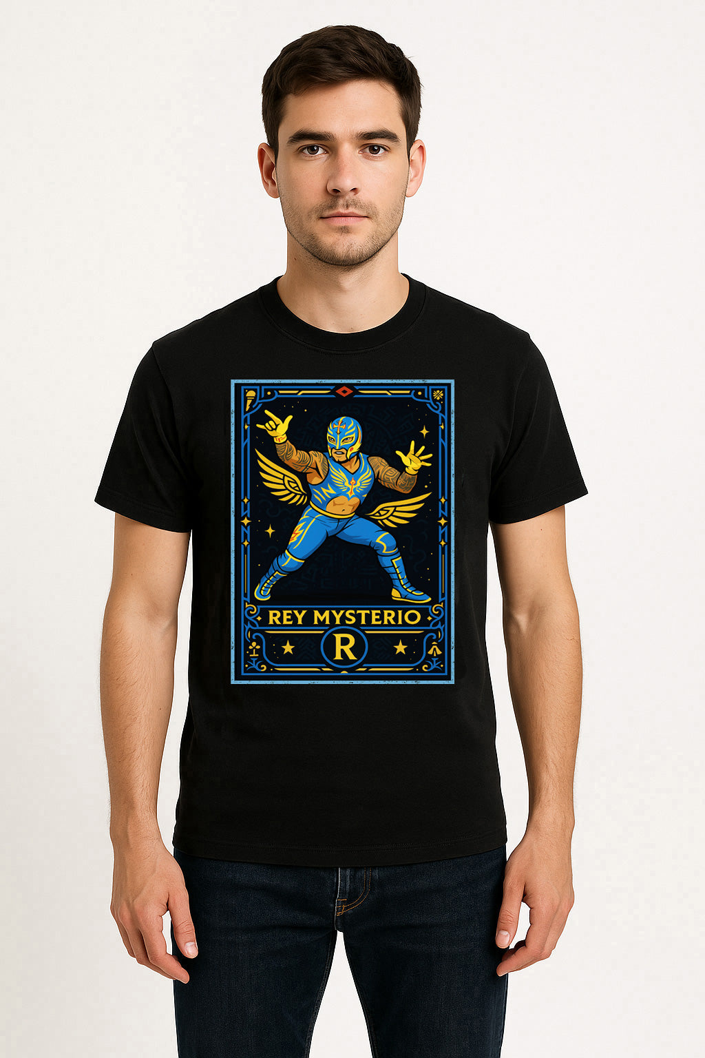 Rey Mysterio Lucha Legend Retro Unisex T-Shirt High Flyer Wrestling Tee