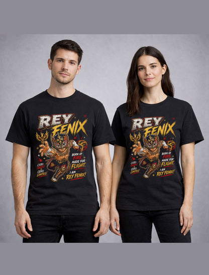 Rey Fenix Cero Miedo Wrestling T-Shirt – Lucha Libre Mask High Flyer Fan Tee Adults & Kids Unisex T-Shirt