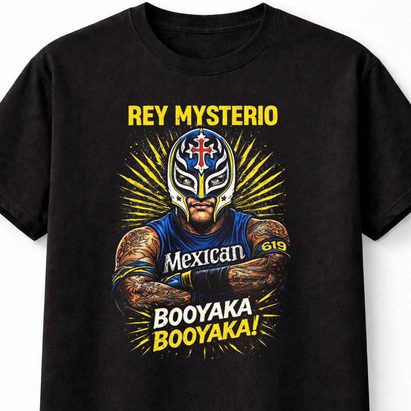 Rey Mysterio 619 Booyaka Wrestling Graphic T-Shirt Lucha Libre Mask Mexican Adults & Kids Unisex T-Shirt