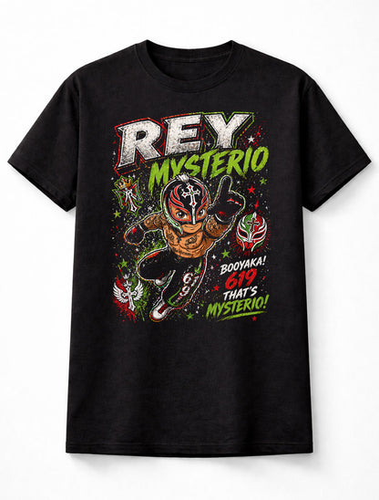 Rey Mysterio 619 Wrestling T-Shirt – Booyaka Mask Lucha Libre Fan Tee Adults & Kids Unisex T-Shirt