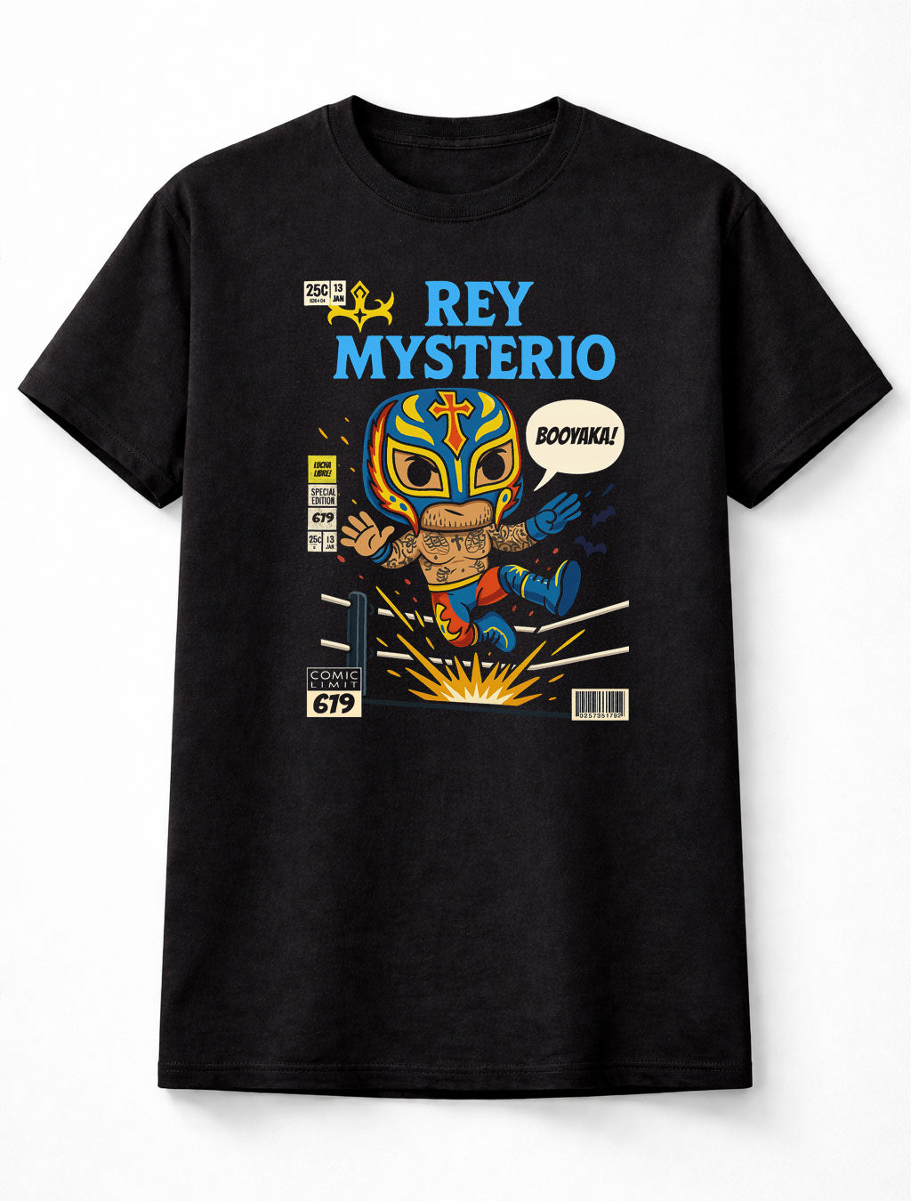 Rey Mysterio “Booyaka 619” Cartoon Wrestling Adults & Kids Unisex T-Shirt