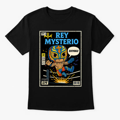 Rey Mysterio “Booyaka 619” Funko Pop Comic Wrestling T-Shirt — Lucha Pop Edition