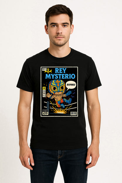 Rey Mysterio “Booyaka 619” Funko Pop Comic Wrestling T-Shirt — Lucha Pop Edition