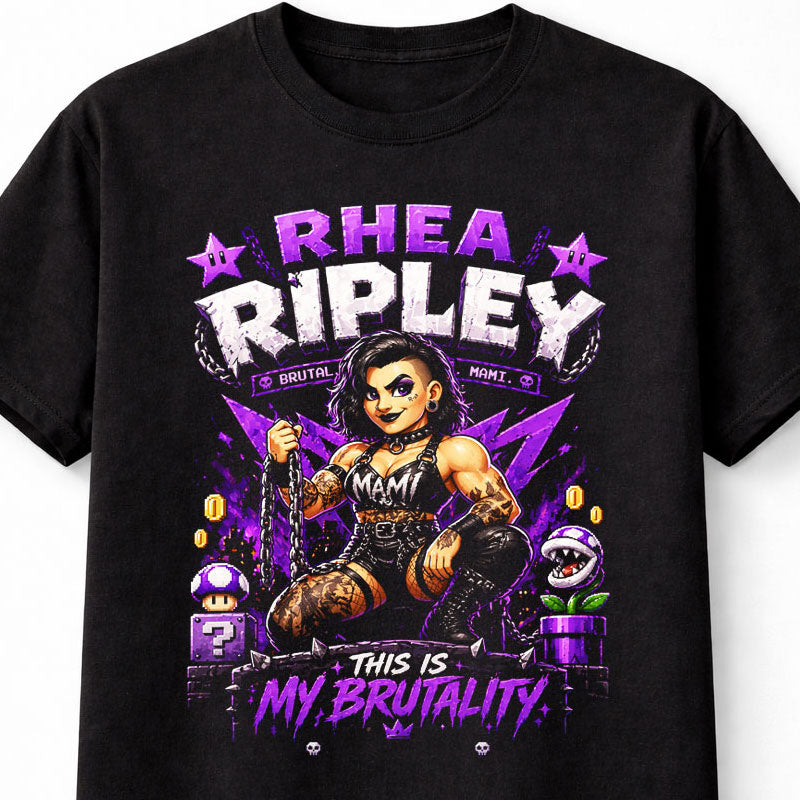 Rhea Ripley Brutality Wrestling T-Shirt – Mami Pixel Fan Tee Adults & Kids Unisex T-Shirt
