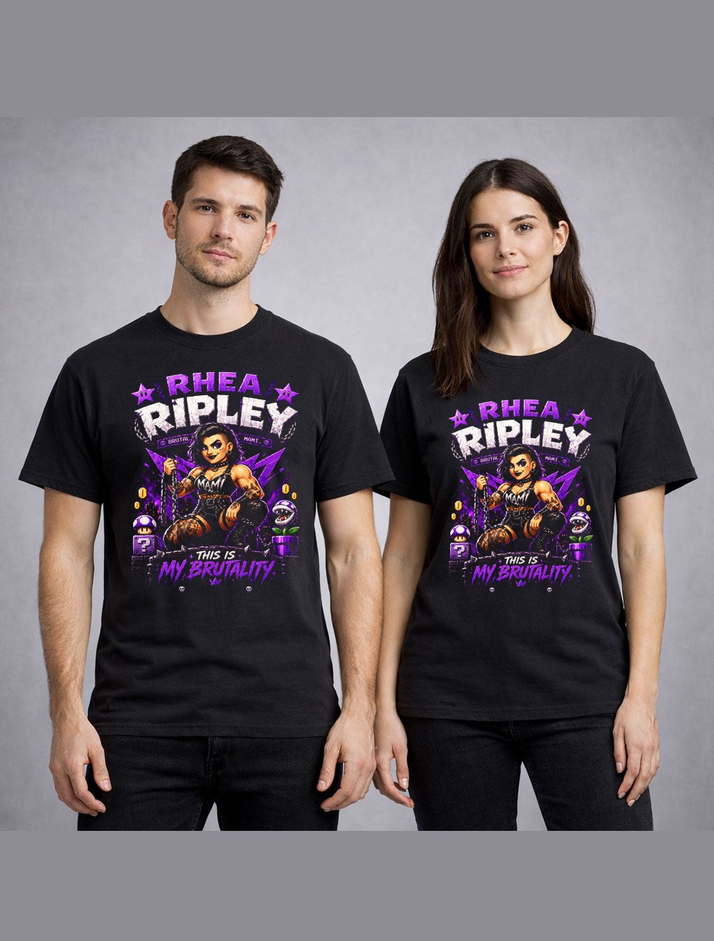 Rhea Ripley Brutality Wrestling T-Shirt – Mami Pixel Fan Tee Adults & Kids Unisex T-Shirt