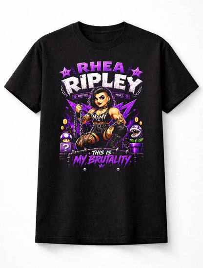 Rhea Ripley Brutality Wrestling T-Shirt – Mami Pixel Fan Tee Adults & Kids Unisex T-Shirt