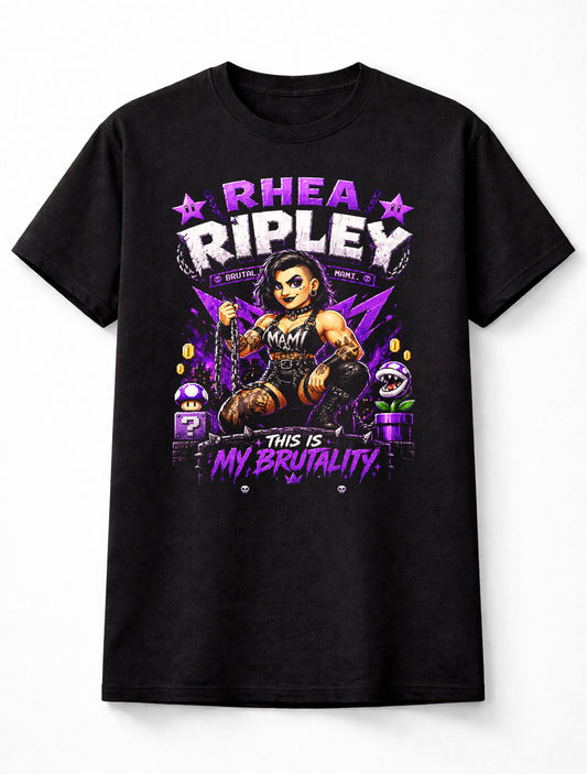 Rhea Ripley Brutality Wrestling T-Shirt – Mami Pixel Fan Tee Adults & Kids Unisex T-Shirt