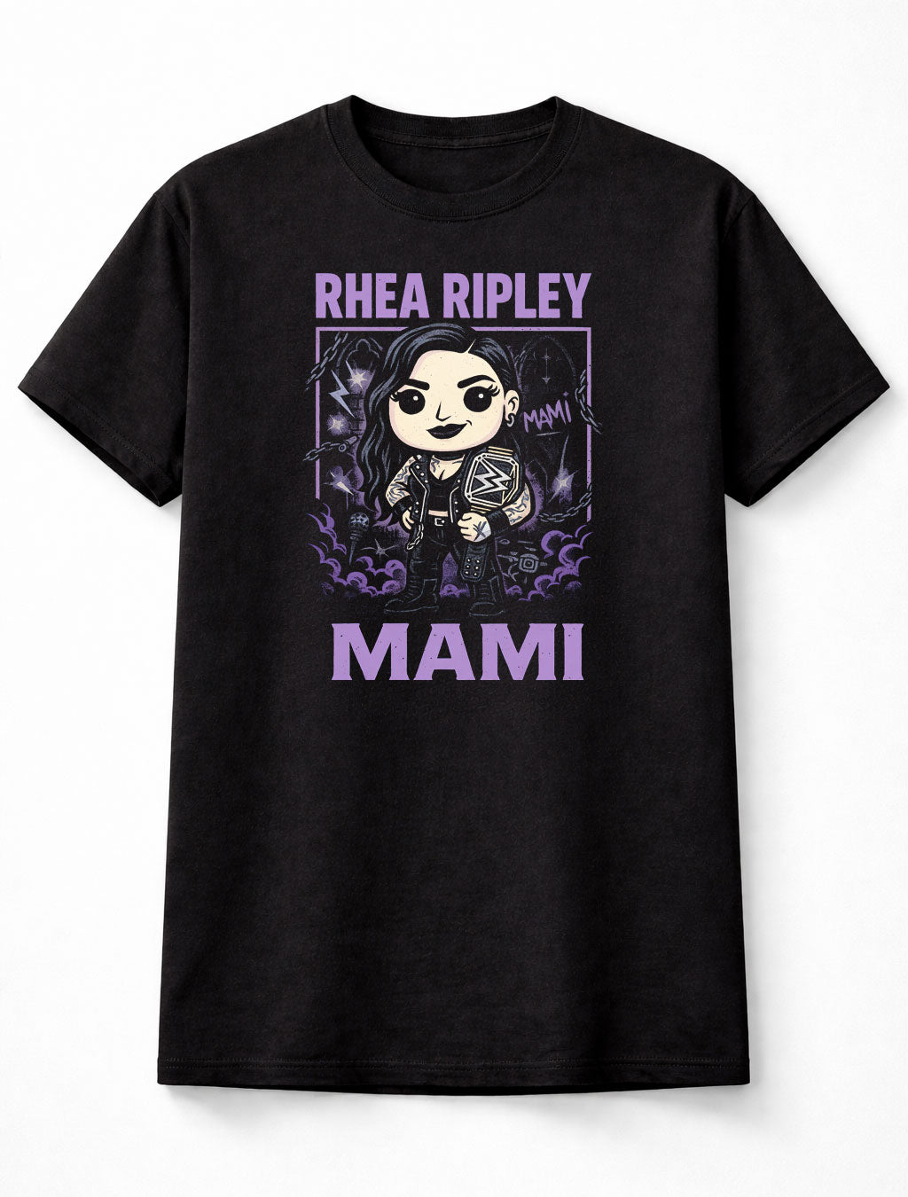 Rhea Ripley “Mami” The Eradicator Chibi Champion Graphic Adults & Kids Unisex T-Shirt