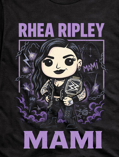 Rhea Ripley “Mami” The Eradicator Chibi Champion Graphic Adults & Kids Unisex T-Shirt