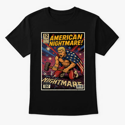 Cody Rhodes “American Nightmare” Comic Wrestling T-Shirt — Liberty & Legacy Edition