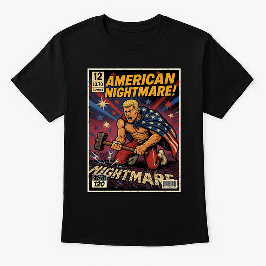 Cody Rhodes “American Nightmare” Comic Wrestling T-Shirt — Liberty & Legacy Edition