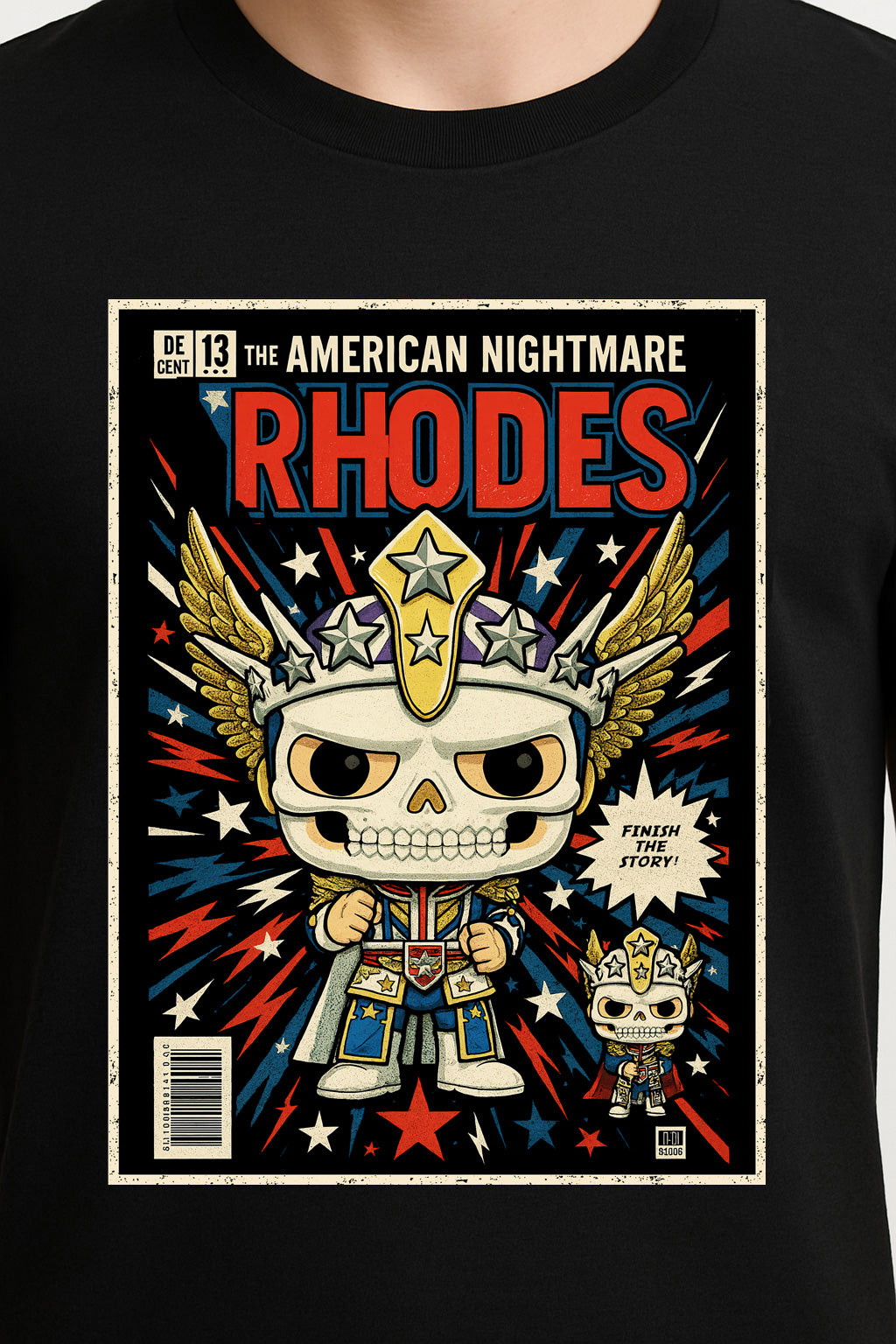 Cody Rhodes American Nightmare Skull Pop Comic Adults & Kids Unisex T-Shirt