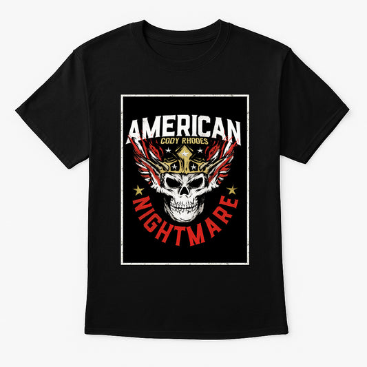 Cody Rhodes “American Nightmare Skull” Logo T-Shirt — Winged Destiny Edition