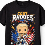 Cody Rhodes WWE American Nightmare Wrestling Pop Graphic Unisex T-Shirt