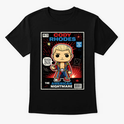 Cody Rhodes “The American Nightmare” Pop Comic Wrestling T-Shirt — Royal Family Legacy