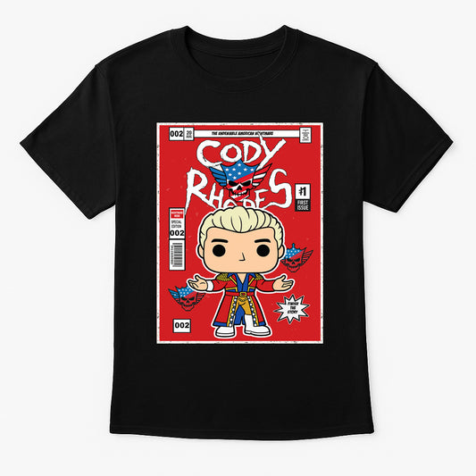 Cody Rhodes “Red Comic Debut” Pop Wrestling T-Shirt — First Issue Edition