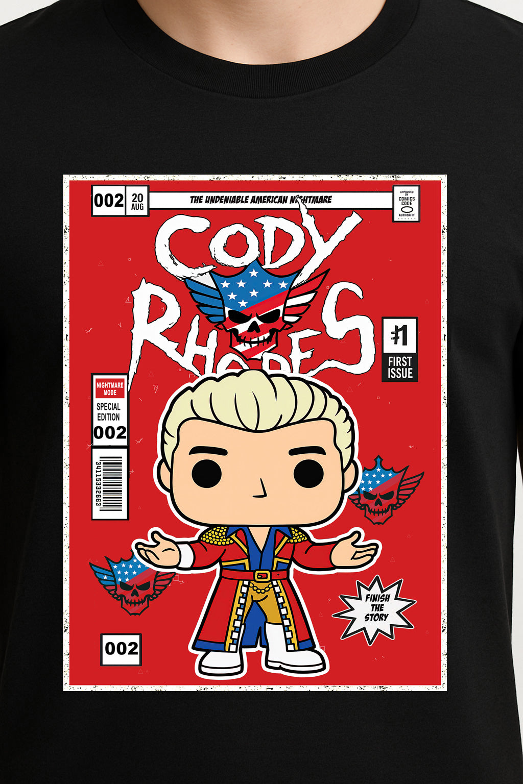 Cody Rhodes Red Comic The American Nightmare Adults & Kids Unisex T-Shirt