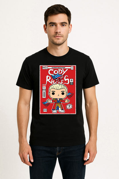 Cody Rhodes “Red Comic Debut” Pop Wrestling T-Shirt — First Issue Edition