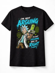 Rick Sanchez Funny Rick & Morty Sci-Fi Cartoon Graphic Tee Adult Swim Shirt Unisex Adults & Kids T-Shirt