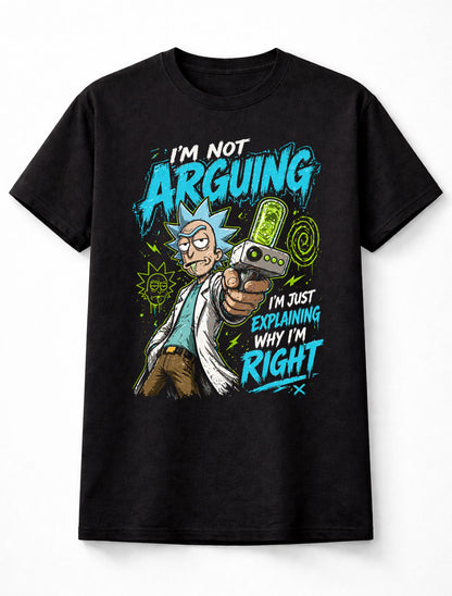 Rick Sanchez Funny Rick & Morty Sci-Fi Cartoon Graphic Tee Adult Swim Shirt Unisex Adults & Kids T-Shirt