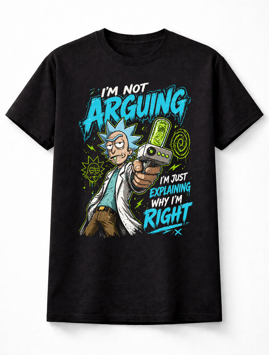 Rick Sanchez Funny Rick & Morty Sci-Fi Cartoon Graphic Tee Adult Swim Shirt Unisex Adults & Kids T-Shirt