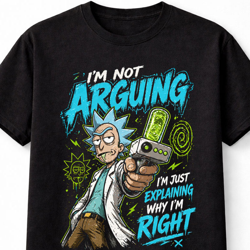 Rick Sanchez Funny Rick & Morty Sci-Fi Cartoon Graphic Tee Adult Swim Shirt Unisex Adults & Kids T-Shirt