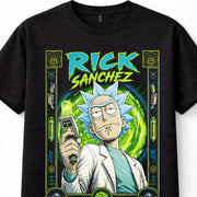Rick Sanchez Rick and Morty Sci Fi Cartoon Graphic Unisex T-Shirt