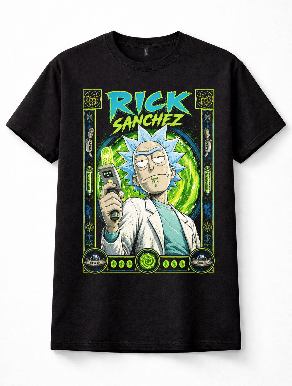 Rick Sanchez Rick and Morty Sci Fi Cartoon Graphic Unisex T-Shirt