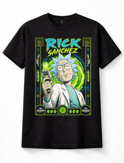 Rick Sanchez Rick and Morty Sci Fi Cartoon Graphic Unisex T-Shirt