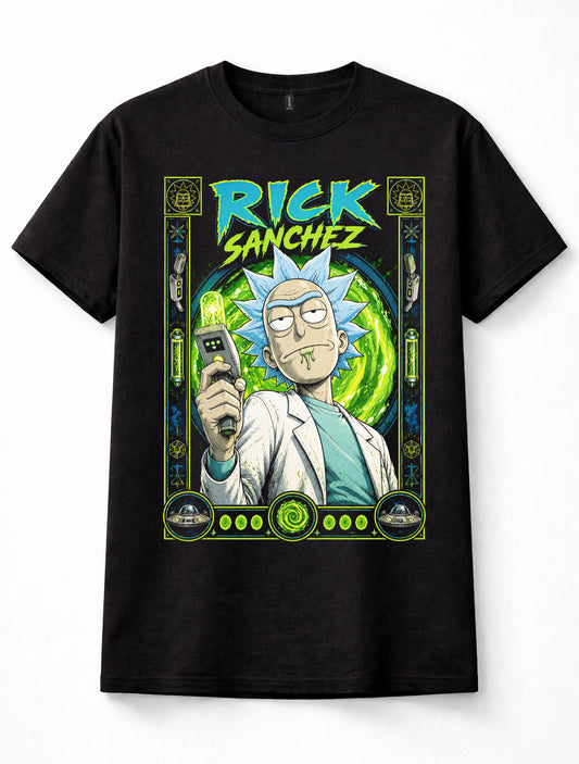 Rick Sanchez Rick and Morty Sci Fi Cartoon Graphic Unisex T-Shirt