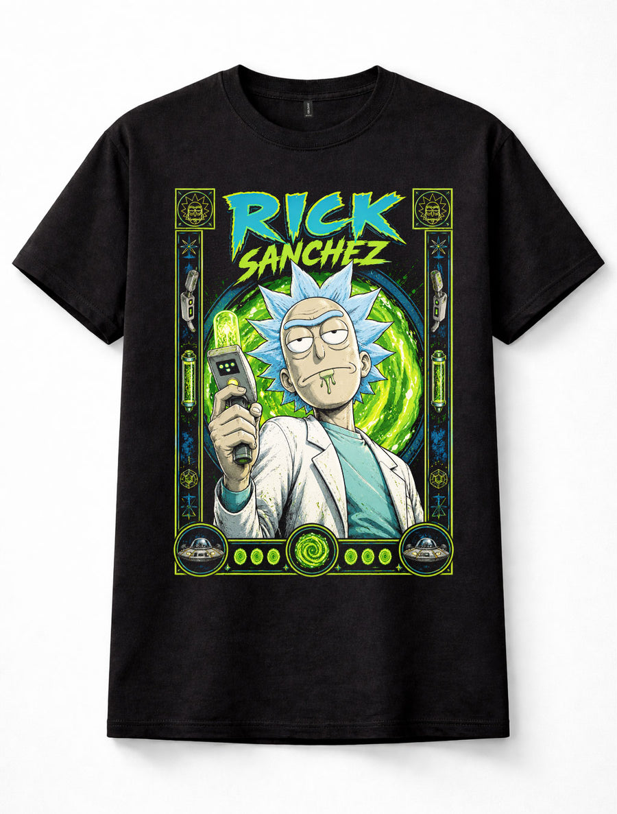 Rick Sanchez Rick and Morty Sci Fi Cartoon Graphic Unisex T-Shirt