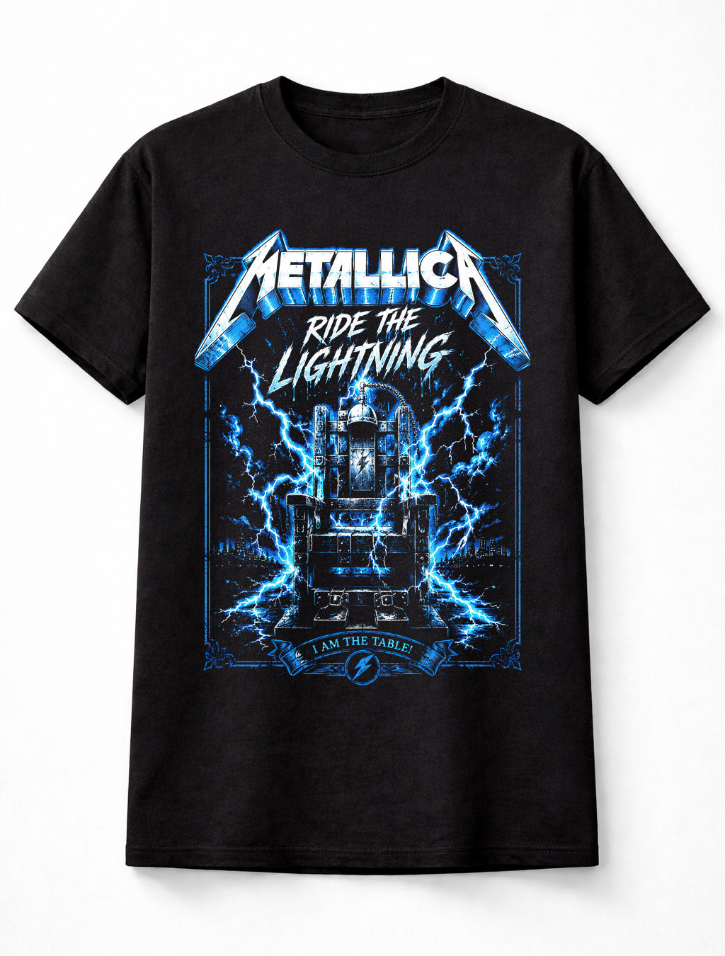 Metallica Ride The Lightning Album Art Heavy Metal Band Unisex T-Shirt
