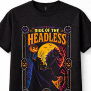 Ride of the Headless Horseman Pumpkin Gothic Halloween Horror Unisex T-Shirt