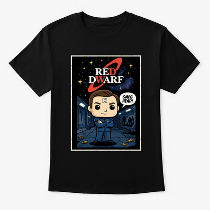 Red Dwarf "Rimmer – Smeg Head!" Vintage Comic Style Tee – Classic Sci-Fi Graphic T-Shirt