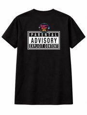 Dread x Rip n' Sip Parental Advisory Back Print Coloured Logo Unisex T-Shirt
