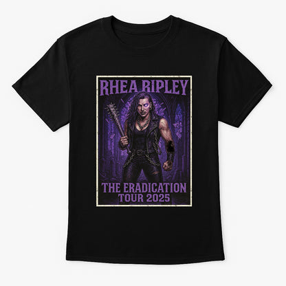 Rhea Ripley The Eradication Tour 2025  Unisex T-Shirt – Gothic Wrestling Graphic Tee