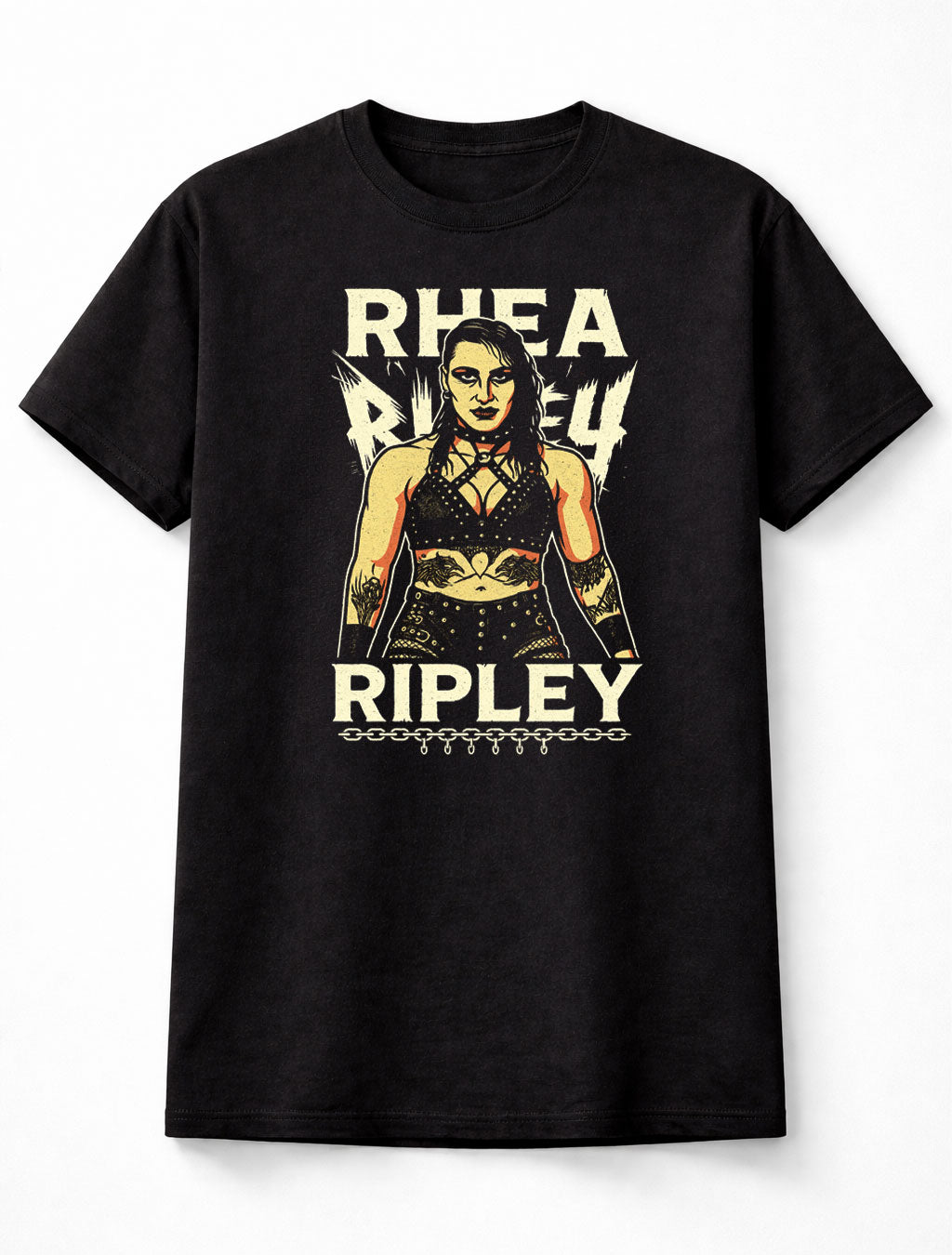 Rhea Ripley T-Shirt Gothic Wrestling Style Unisex Black Graphic Tee