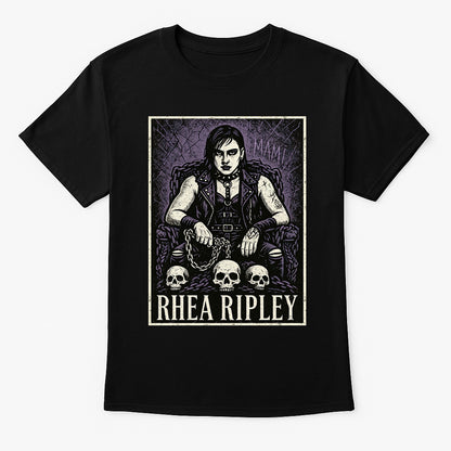 Rhea Ripley “Queen of Chains” Gothic Wrestling T-Shirt — Mami’s Throne Edition