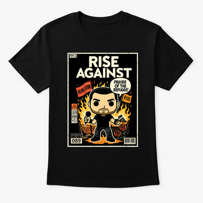Rise Against Prayer of the Refugee Punk Rock Funko Pop Style Unisex T-Shirt