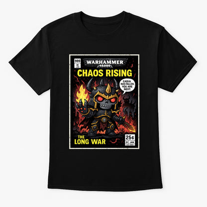 Warhammer 40K Chaos Rising Unisex T-Shirt – The Long War Retro Chaos Lord Graphic Tee