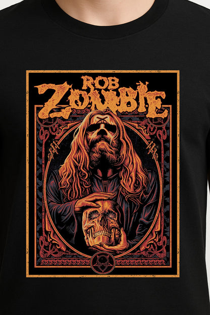 Rob Zombie T-Shirt Gothic Horror Metal Art Unisex Black Graphic Tee