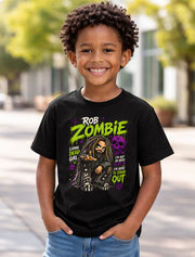 Rob Zombie Living Dead Girl Graphic T-Shirt Heavy Metal Music Singer Fan Tee Horror Rock Lyrics Shirt Adult & Kids Unisex T-Shirt