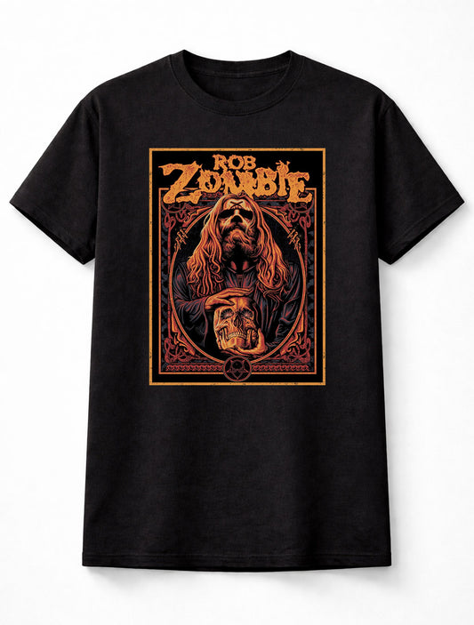 Rob Zombie T-Shirt Gothic Horror Metal Art Unisex Black Graphic Tee