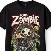 Rob Zombie Horror Metal Rock Band Skull Cartoon Unisex T-Shirt