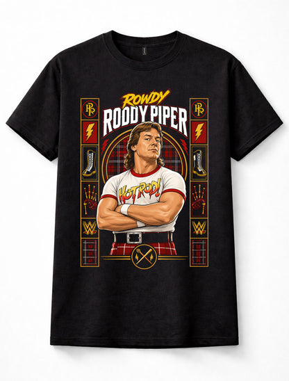 Rowdy Roddy Piper WWE Hot Rod Wrestling Scottish Legend Unisex T-Shirt