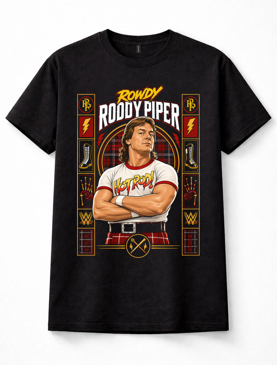 Rowdy Roddy Piper WWE Hot Rod Wrestling Scottish Legend Unisex T-Shirt