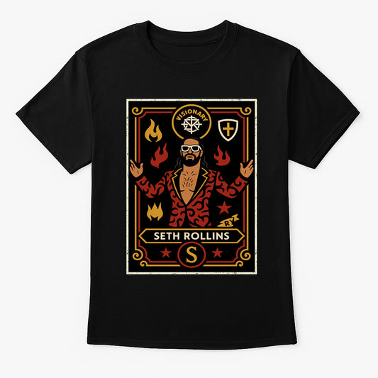 Seth Rollins Visionary Retro Unisex T-Shirt Wrestling Superstar Tee