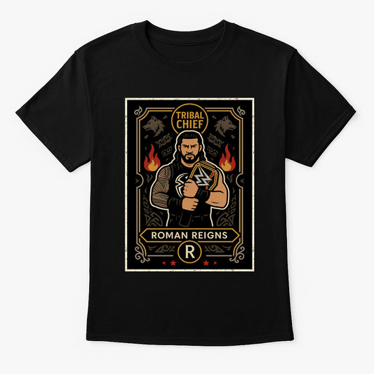 Roman Reigns Tribal Chief Retro Unisex T-Shirt Wrestling Champion Tee