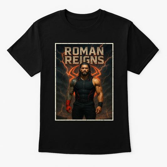 Roman Reigns “Power of the Tribal Chief” Wrestling T-Shirt — Lightning Reign Edition